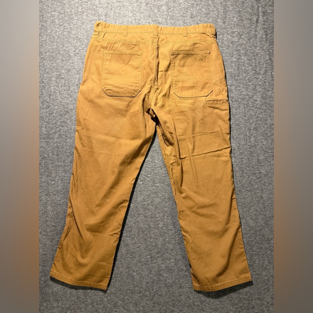 Ridgecut Toughwear Khaki Work Pants mens 42x30 brown stretch comfort - Picture 3 of 10